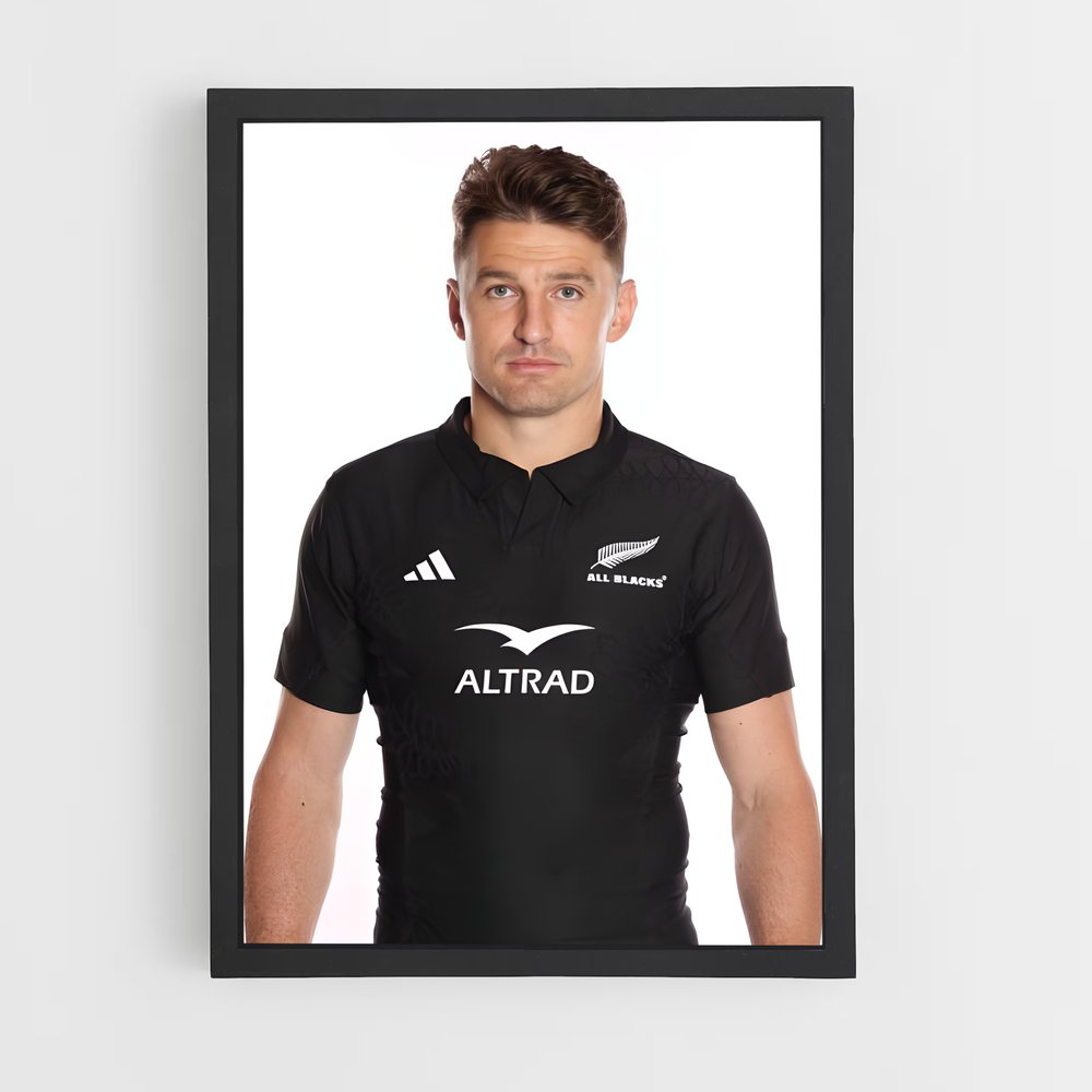 Poster Beauden barrett Blacks – affiche Rugby (vue 2)